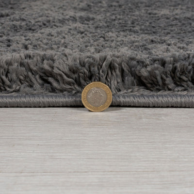 Tapis shaggy Gris foncé