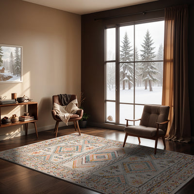 Tapis Scandinave Bohème Multicolore/Rose Jaipur