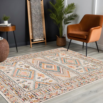 Tapis Scandinave Bohème Multicolore/Rose Jaipur