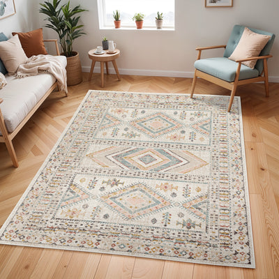 Tapis Scandinave Bohème Multicolore/Rose Jaipur