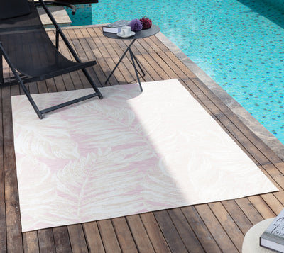 Tapis d'Extérieur/Intérieur Bohème Beige/Mauve