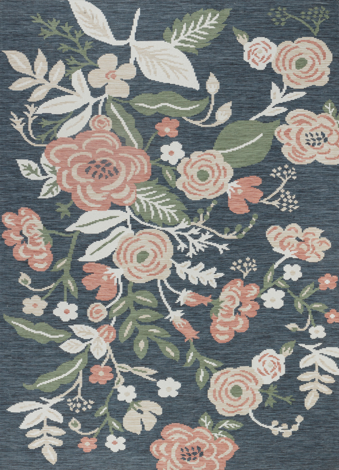 Tapis d'Extérieur/Intérieur Multicolore/Bleu Foncé Jammu