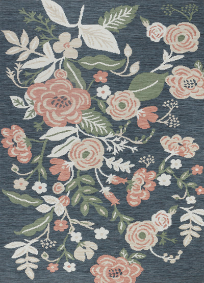 Tapis d'Extérieur/Intérieur Multicolore/Bleu Foncé Jammu
