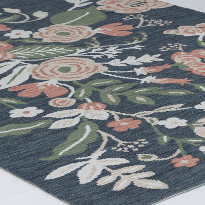 Tapis d'Extérieur/Intérieur Multicolore/Bleu Foncé Jammu