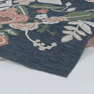 Tapis d'Extérieur/Intérieur Multicolore/Bleu Foncé Jammu