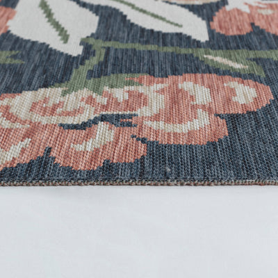 Tapis d'Extérieur/Intérieur Multicolore/Bleu Foncé Jammu