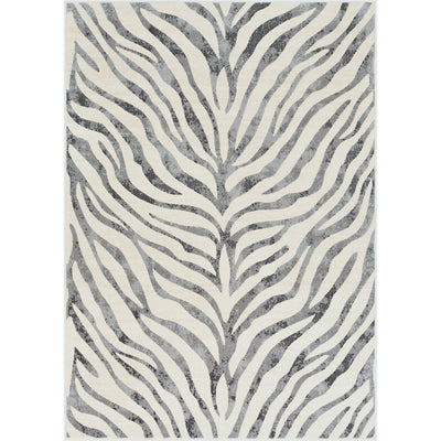 Tapis Zébré Bohème Gris Foncé/Beige Luanda