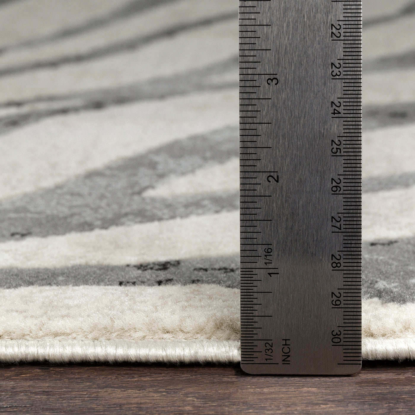 Tapis Zébré Bohème Gris Foncé/Beige Luanda