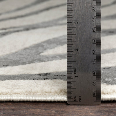 Tapis Zébré Bohème Gris Foncé/Beige Luanda