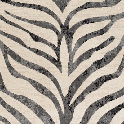 Tapis Zébré Bohème Gris Foncé/Beige Luanda