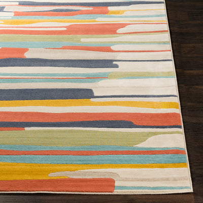 Tapis Scandinave Moderne Multicolore/Orange Houston