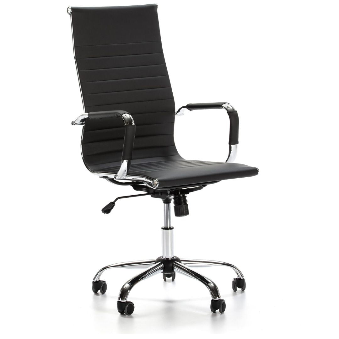 fauteuil de bureau occasion pas cher cuir noir