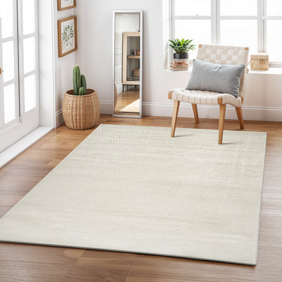 Tapis Scandinave Moderne Ivoire Bari
