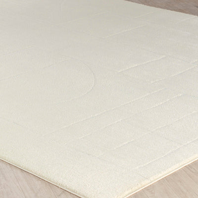 Tapis Scandinave Moderne Ivoire Bari
