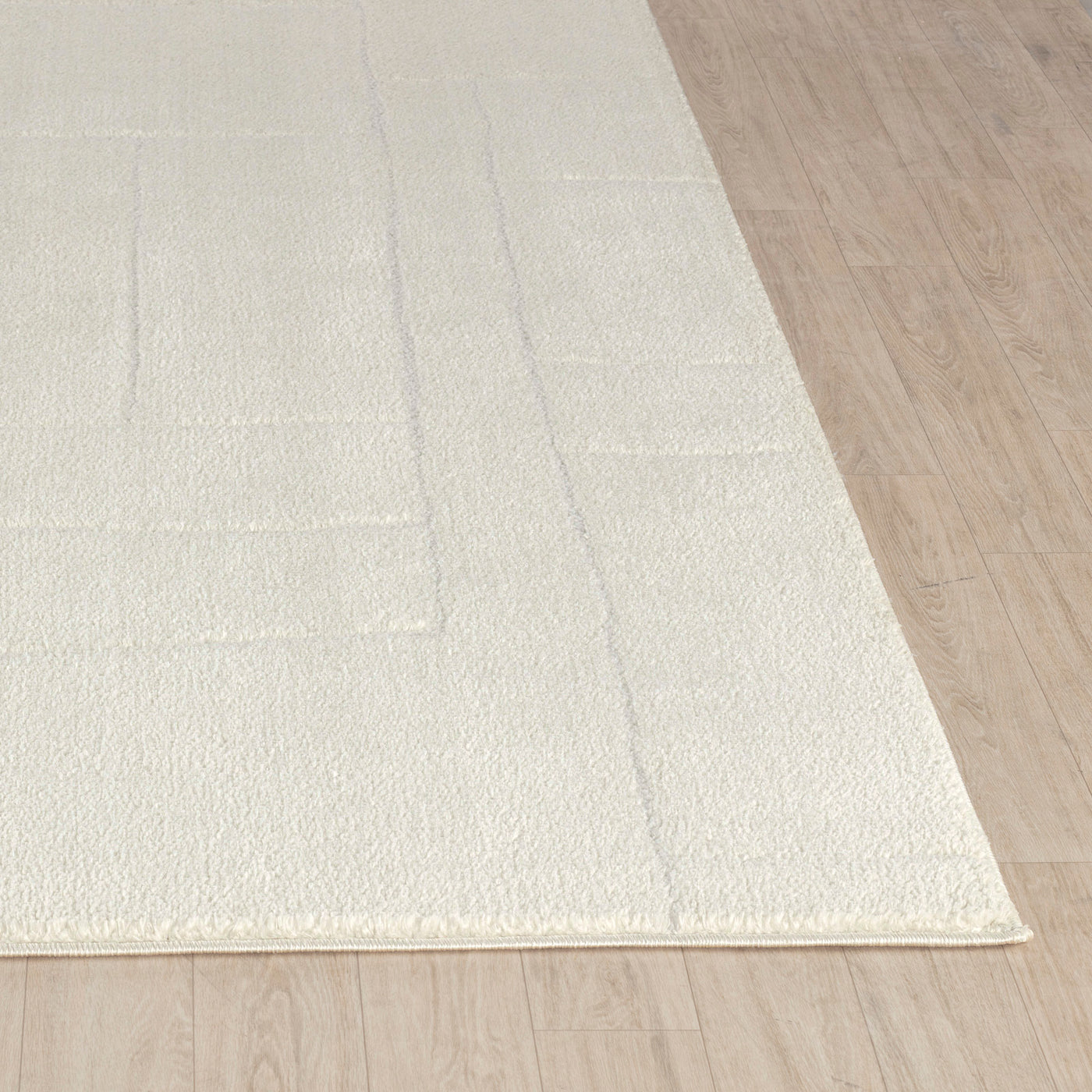Tapis Scandinave Moderne Ivoire Bari
