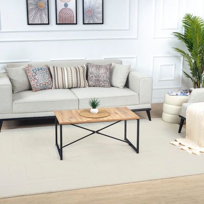 Tapis Scandinave Moderne Ivoire Bari