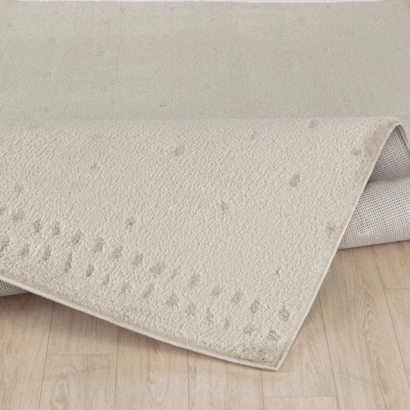 Tapis Scandinave à Pois Ivoire Busan