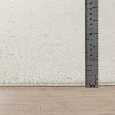 Tapis Scandinave à Pois Ivoire Busan