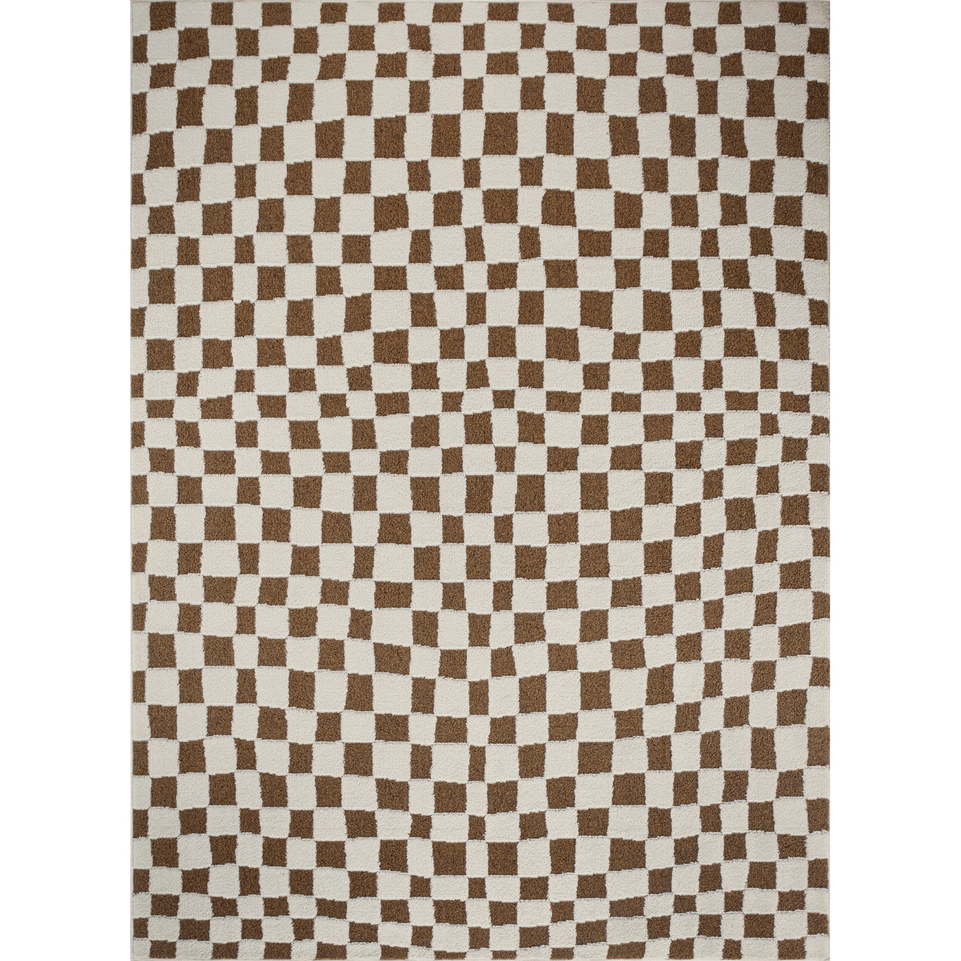 Tapis Scandinave à Carreaux Terracotta Gijon