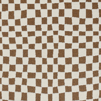 Tapis Scandinave à Carreaux Terracotta Gijon