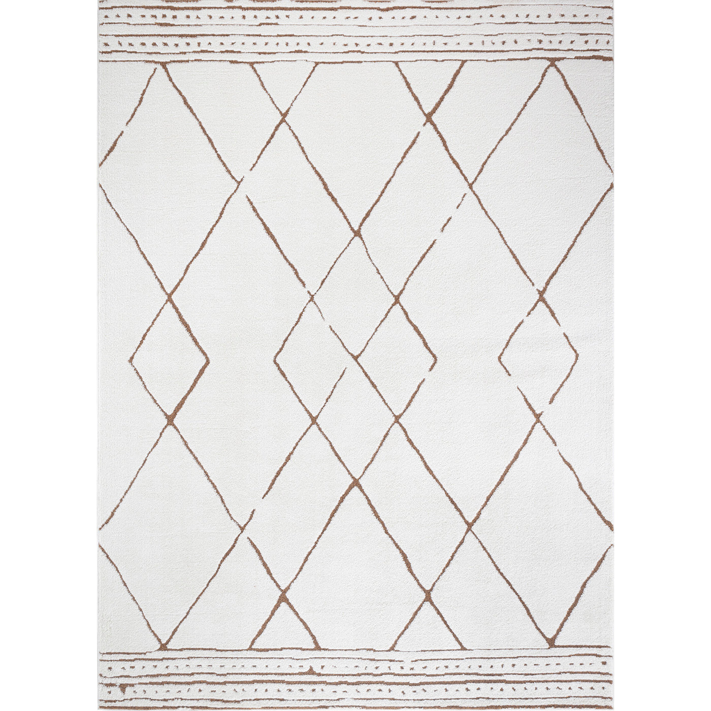 Tapis Berbère Ethnique Ivoire/Terracotta Habana