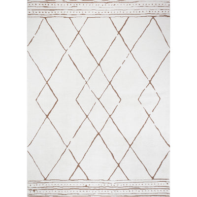 Tapis Berbère Ethnique Ivoire/Terracotta Habana