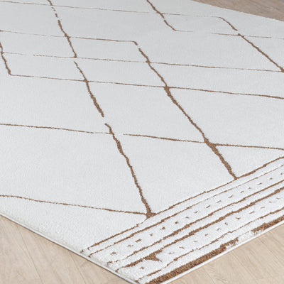 Tapis Berbère Ethnique Ivoire/Terracotta Habana