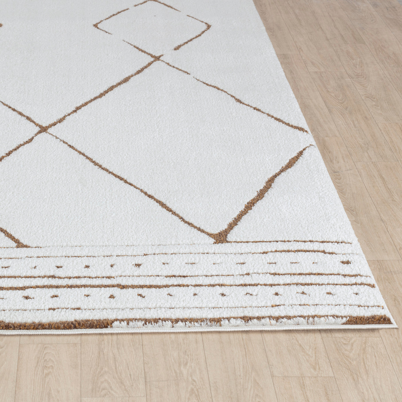 Tapis Berbère Ethnique Ivoire/Terracotta Habana