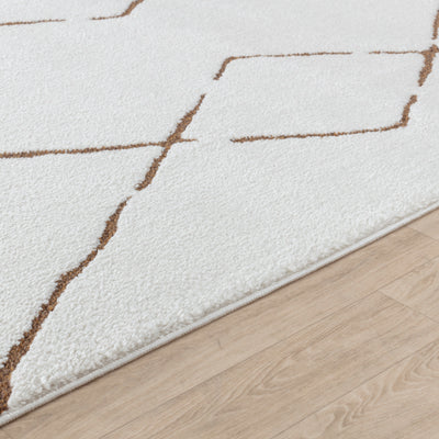 Tapis Berbère Ethnique Ivoire/Terracotta Habana