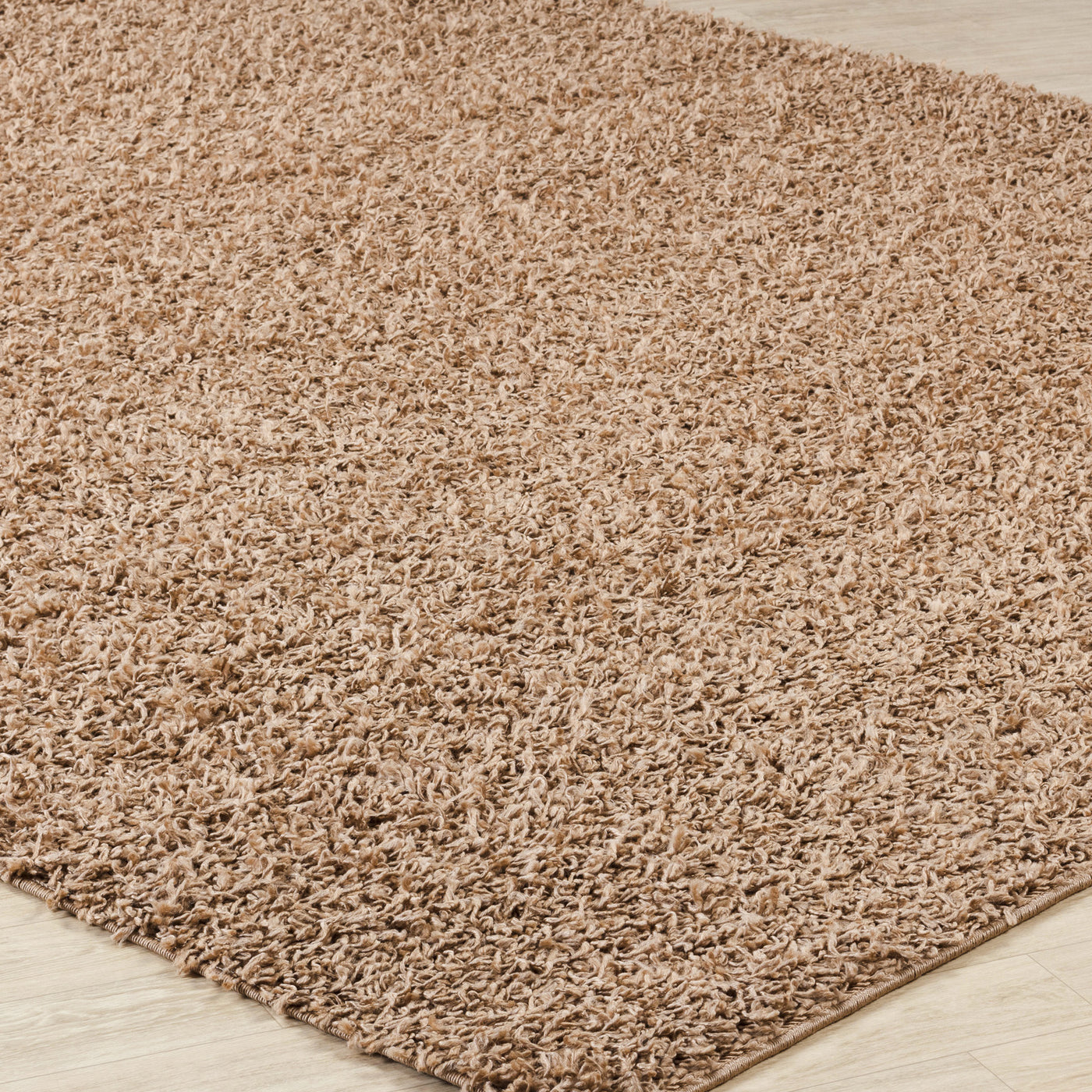 Tapis Shaggy Moderne Beige Foncé Boracay