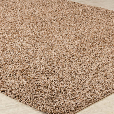Tapis Shaggy Moderne Beige Foncé Boracay