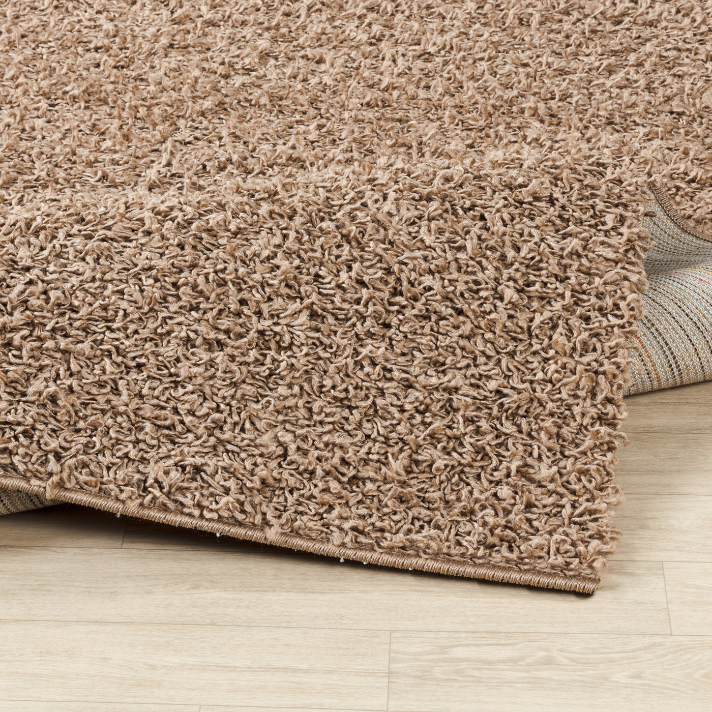 Tapis Shaggy Moderne Beige Foncé Boracay