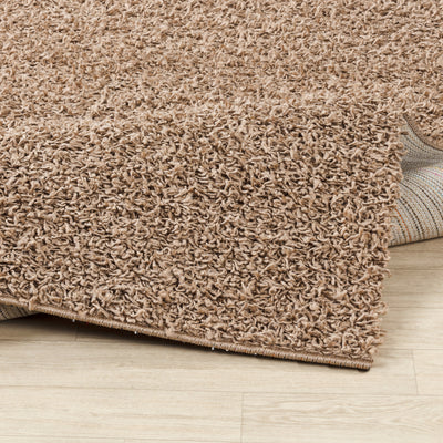 Tapis Shaggy Moderne Beige Foncé Boracay