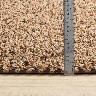 Tapis Shaggy Moderne Beige Foncé Boracay