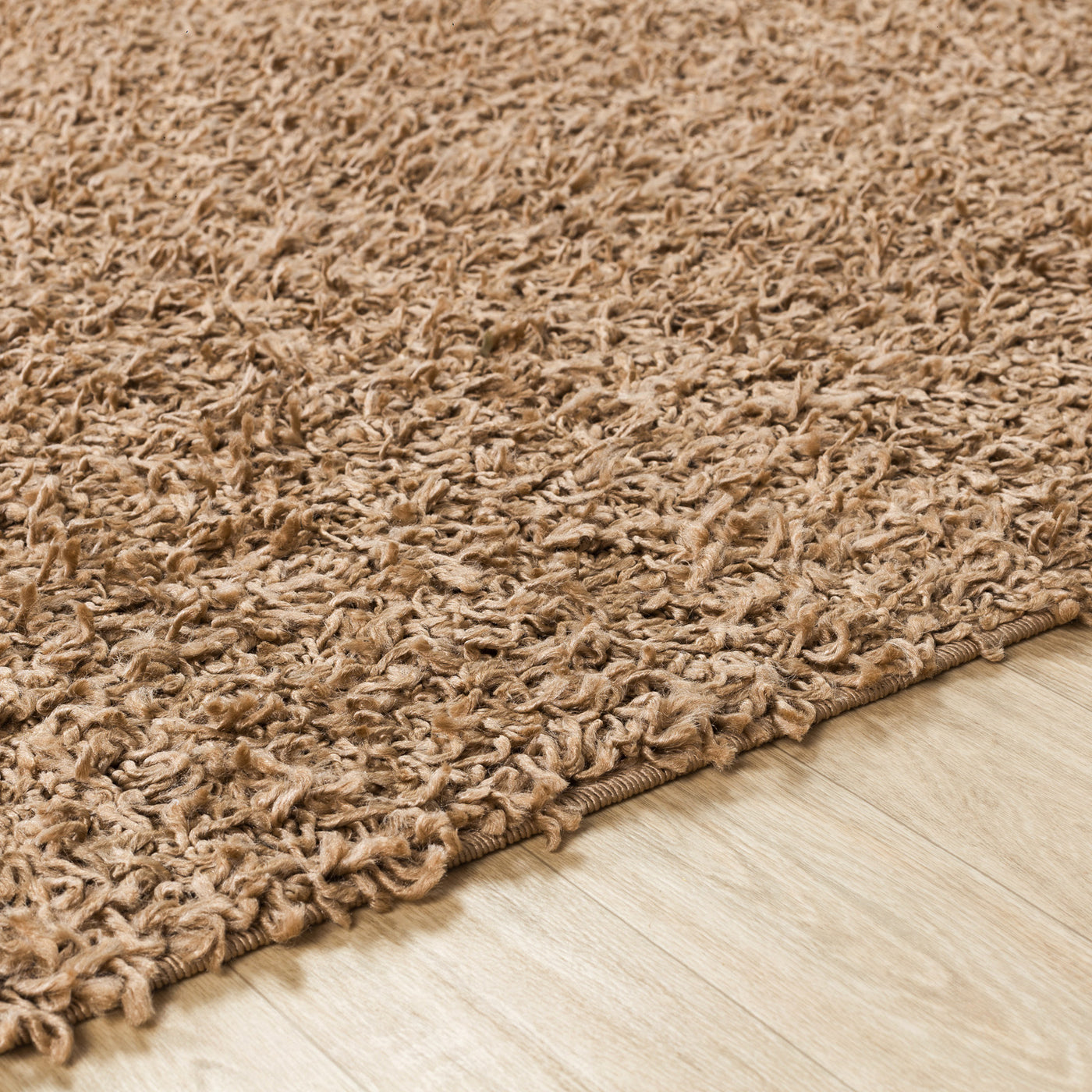Tapis Shaggy Moderne Beige Foncé Boracay
