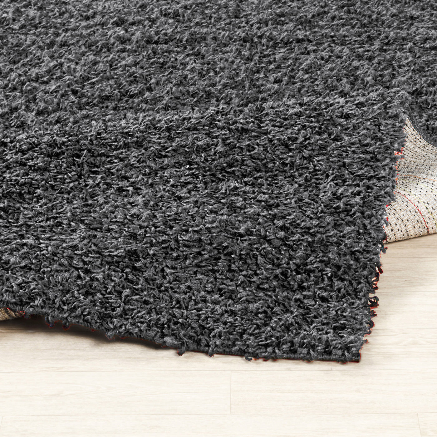Tapis Shaggy Moderne Gris Foncé Boracay
