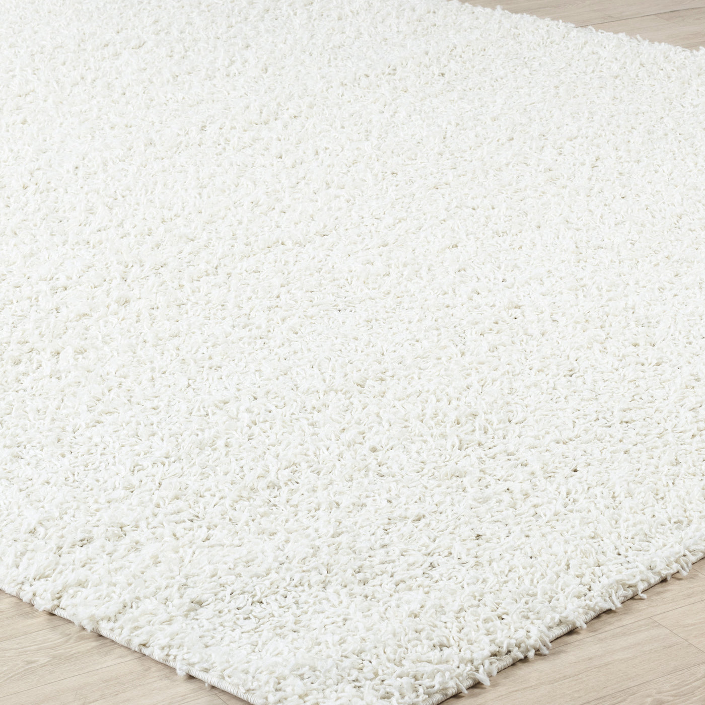 Tapis Shaggy Moderne Blanc Boracay