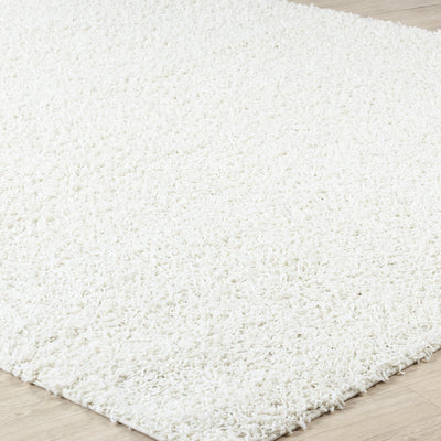 Tapis Shaggy Moderne Blanc Boracay