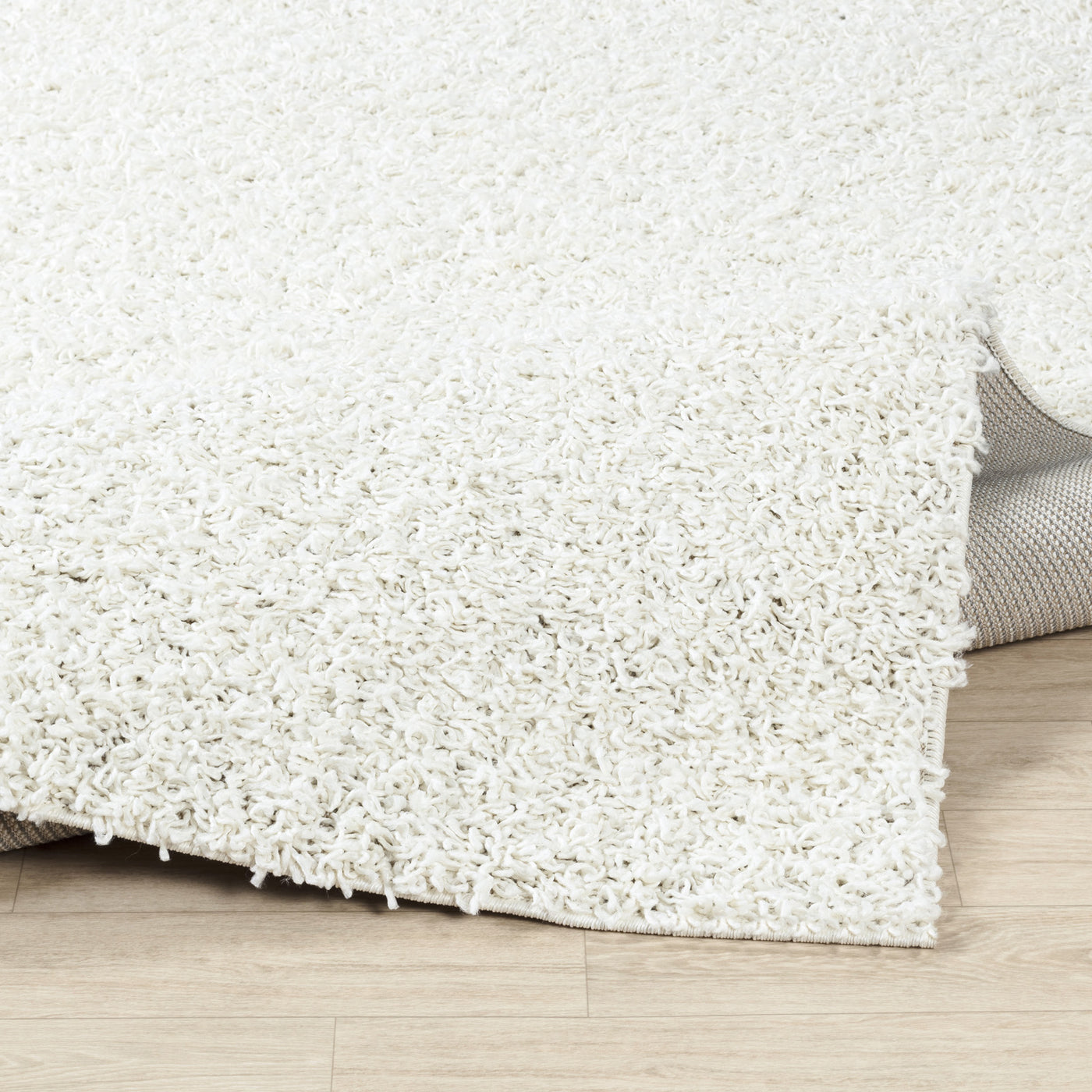 Tapis Shaggy Moderne Blanc Boracay