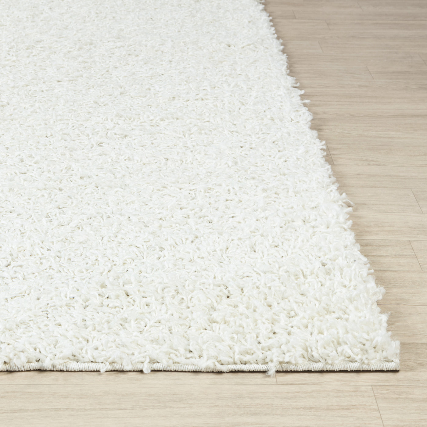 Tapis Shaggy Moderne Blanc Boracay
