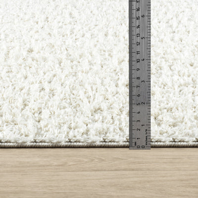 Tapis Shaggy Moderne Blanc Boracay