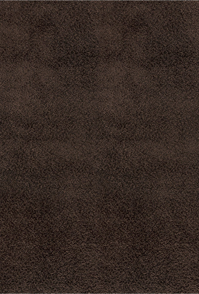 Tapis Shaggy Moderne Marron Foncé Boracay