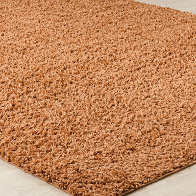 Tapis Shaggy Moderne Terracotta Boracay