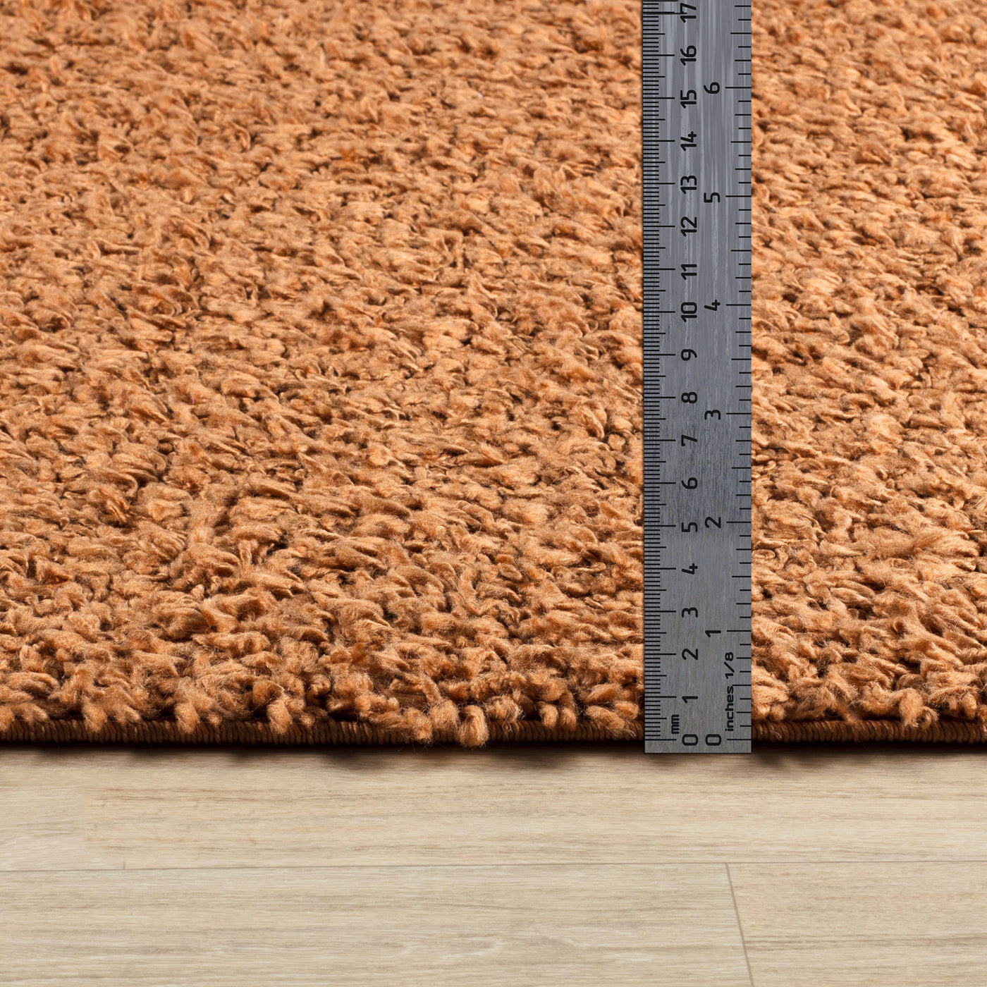 Tapis Shaggy Moderne Terracotta Boracay