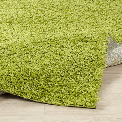 Tapis Shaggy Moderne Vert Boracay
