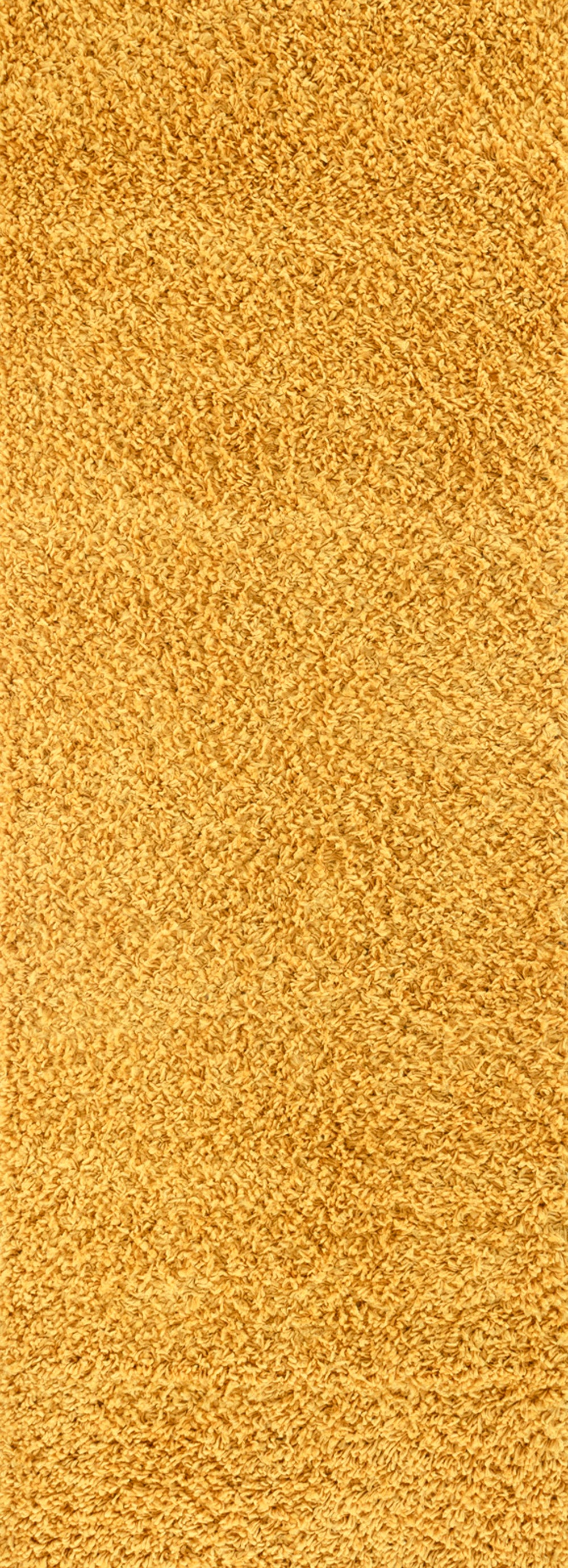 Tapis de Couloir Shaggy Moderne Jaune Boracay