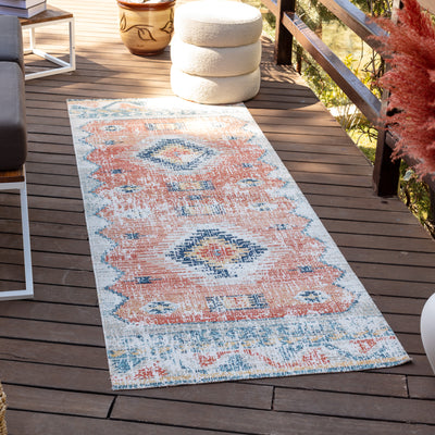 Tapis d'Extérieur/Intérieur Rouge/Bleu Bago