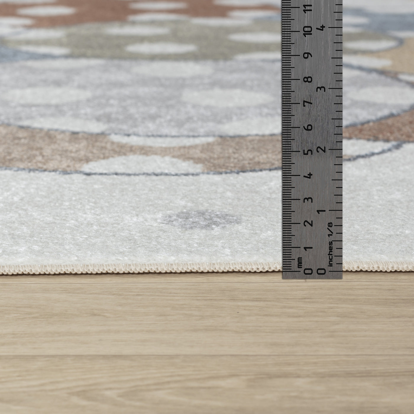 Tapis Enfant Lavable en Machine Ballons Multicolore/Beige Blonay