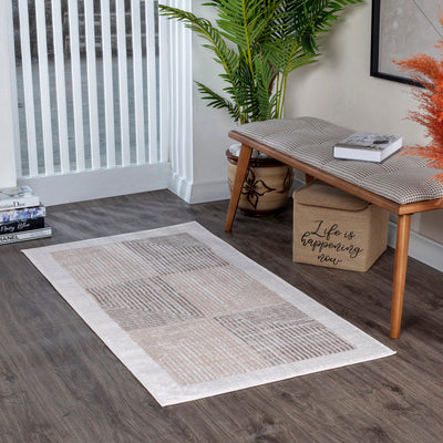 Tapis Scandinave Bohème Gris/Beige Charlestown