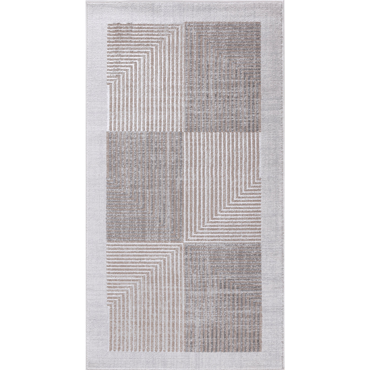 Tapis Scandinave Bohème Gris/Beige Charlestown
